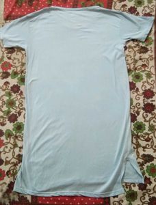Cute Graphic Tee knee length nightdress