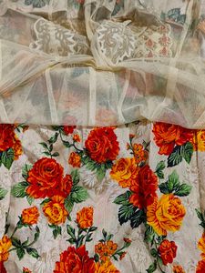 Floral Embroidered Festive Dress