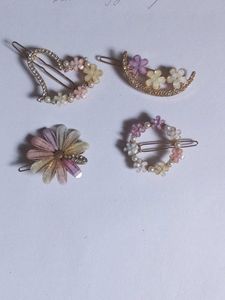 Cute Floral Hair Clips (Set of 4)