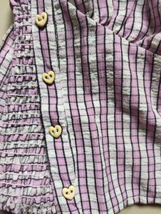 Y2K Checkered Puff Sleeve CropTop