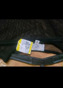 Black Mesh Top With Tag