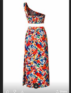 Floral Two-Piece Outfit