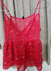 Sheer Floral Top
