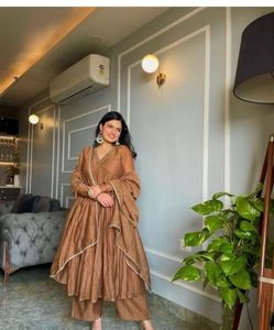 Elegant Brown Ethnic Gown ( L And XL Size)