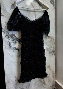 H&amp;M Dicided Polka Dots Bodycon Dress