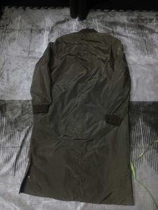 Olive Green Longline Bomber Jacket