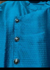 Teal Blue Sojanya Kurta - Size L