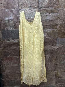 Elegant Gold Embroidered Dress