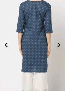 Avaasa Elegant Blue Printed Kurta