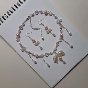 Coquette Necklace Handmade