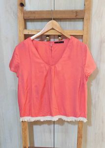Orange Colour Top Size-38