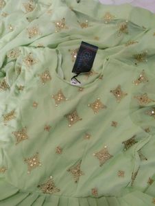 Elegant Mint Green Anarkali Suit