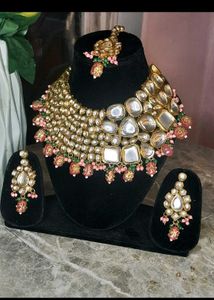 Beautiful Pink Kundan Bridal Set