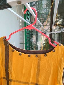 Mustard Colour Sleeveless Cotton Maxi Dress
