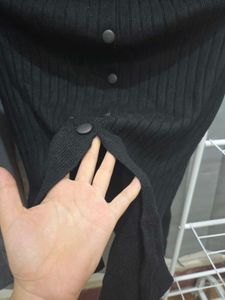 Cute Knit Button Skirt