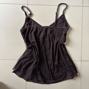 Beaded Brown Camisole Top