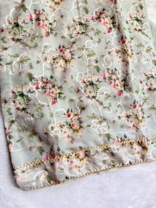 Floral Print with Bell Sleeves Suit