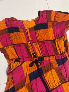 Colorful Checkered Dress