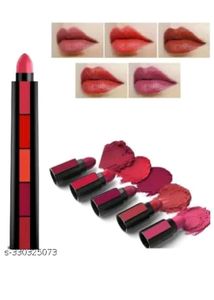 5-in-1 Lipstick Palette pack of 2 (nude and red)