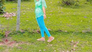 Green Sheer Top