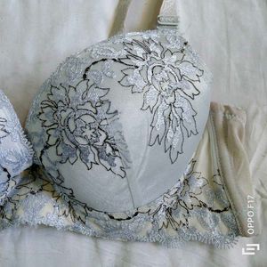 Flower Embroidery Bra