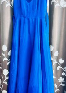 Elegant Blue Maxi Dress