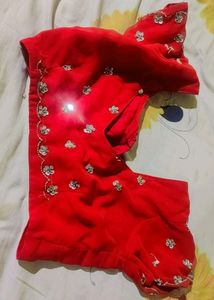 Beautiful Red Saree❤😍🎀