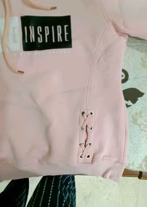 Pink &#39;Create Inspire&#39; Hoodie
