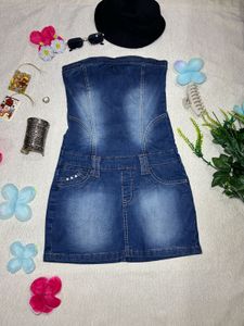 Denim Fitted Dress