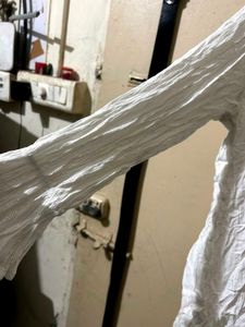 Short White Kurti With Front Design