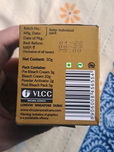 Vlcc Gold Bleach With Huda beauty 2 In 1 Foundation And Treading Suto ,lipstick Combo