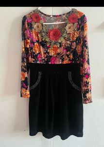 Velvet Floral Dress