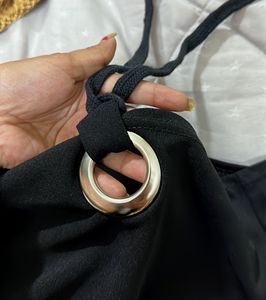 Korean Off Shoulder Black One Peice