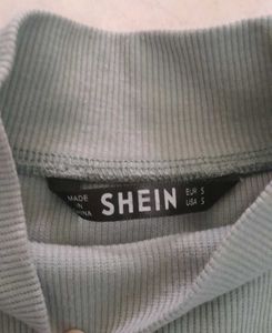 Korean Green Business Casual SHEIN Top