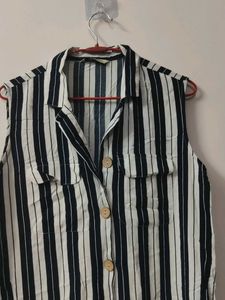 Striped Shirt Dress