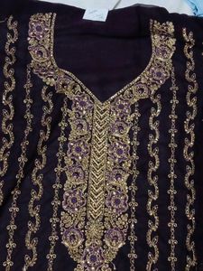 Elegant Embroidered Kurta Garara Set