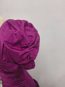 Vintage Purple Dress - 80s Style