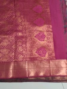 Sea Blue Emboss Silk Saree...