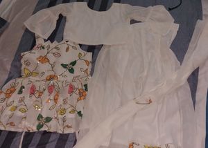Kurta Pyjama Set Duppata White Squnce Bust Size Is