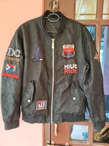 Vintage Embroidered Bomber Jacket