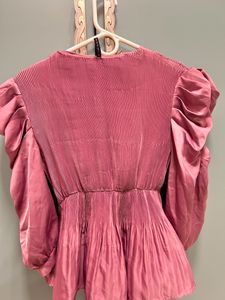 Dusty Rose Pleated Top