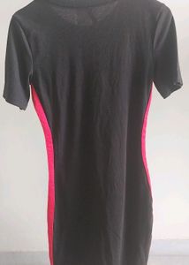 BLACK BODYCON MINI DRESS