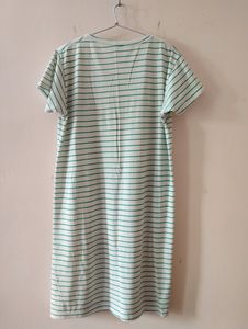 White Knee Length Nighty