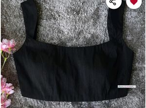 Padded Back Hook Raw Silk Blouse