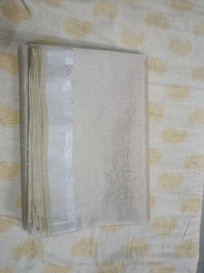 Elegant White Saree
