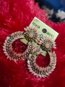 Pink Fashion Earrings
