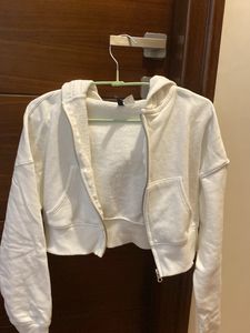 White XXS Crop Jacket