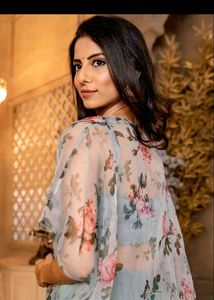 Floral Co-ord Set with Cape