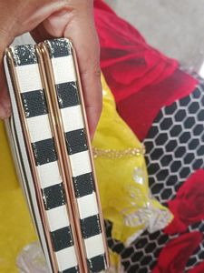 Black &amp; White Clutch/Sling Bag