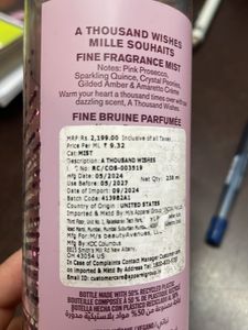 Bath And Body Works Mist